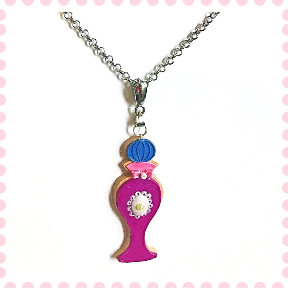 Perfume Bottle Cookie Necklace
